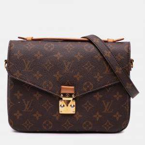Louis Vuitton Brown Monogram Pochette Metis