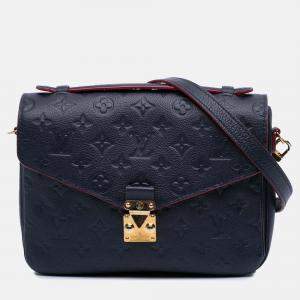 Louis Vuitton Navy Blue Monogram Empreinte Pochette Metis
