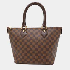 Louis Vuitton Saleya PM Red Damier Ebene Canvas Tote