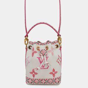 Louis Vuitton Nano Noe Rose Monogram Visor Pool Bag