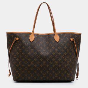 Louis Vuitton Brown Monogram Neverfull GM