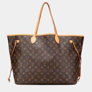 Louis Vuitton Brown Monogram Neverfull GM