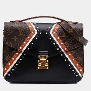 Louis Vuitton Black/Brown Monogram Brogue Pochette Metis