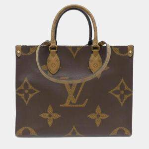 Louis Vuitton OnTheGo MM Brown Monogram Giant Canvas Tote Bag