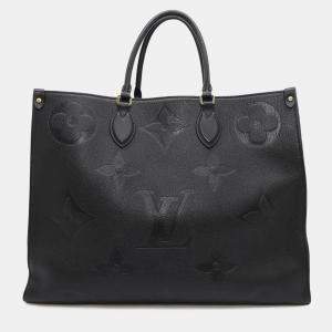 Louis Vuitton OnTheGo GM Black Monogram Empreinte Leather Shoulder Bag