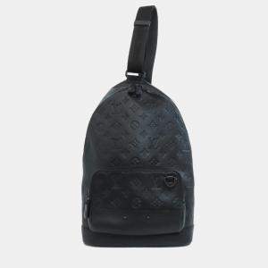 Louis Vuitton Racer Black Monogram Shadow Leather Sling Bag