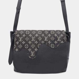 Louis Vuitton x Nigo Besace Tokyo Black Monogram Denim and Taurillon Leather Shoulder Bag