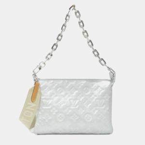 Louis Vuitton Coussin PM Silver Lambskin Leather Shoulder Bag