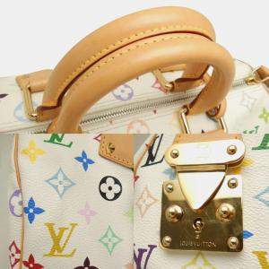 Louis Vuitton Multi Speedy 30 Handbag Blanc