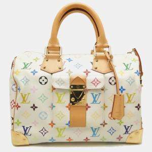 Louis Vuitton Multi Speedy 30 Handbag Blanc