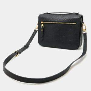 Louis Vuitton Monogram Empreinte Pochette Metis Mm Handbag Clutch Bag Shoulder Noir