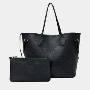 Louis Vuitton Bag Monogram Empreinte Tote Neverfull Mm Noir Black