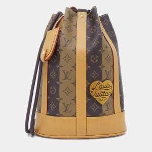 Louis Vuitton Monogram Stripe (Lv Squared) Randonne Messenger Shoulder Bag