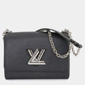 Louis Vuitton Epi Twist Mm Chain Shoulder Bag Leather Noir