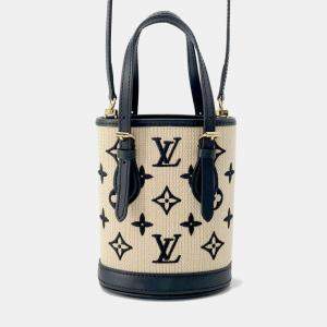 Louis Vuitton Monogram Nano Baguette Black Shoulder Bag