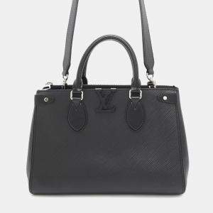 Pre Owned Louis Vuitton Grenelle PM Black Epi Leather Tote Bag