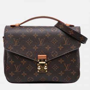 Louis Vuitton Brown Monogram Pochette Metis