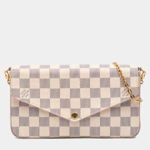 Louis Vuitton White Damier Azur Pochette Felicie