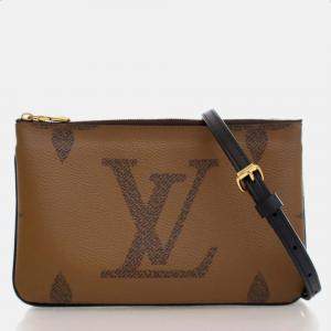 Louis Vuitton Monogram Reverse Double Zip Pochette