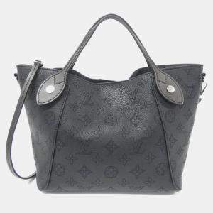 Louis Vuitton Hina PM Black Mahina Leather Tote Bag