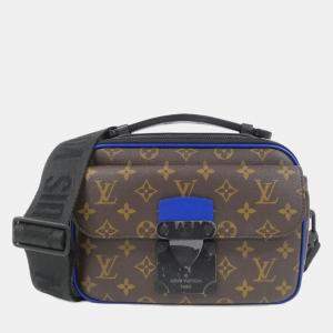 Louis Vuitton S Lock Monogram Macassar Canvas Messenger Bag