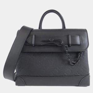 Louis Vuitton Steamer PM Black Taurillon Monogram Leather Shoulder Bag