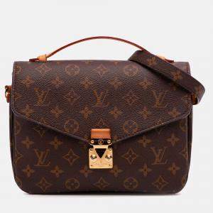 Louis Vuitton Brown Monogram Pochette Metis