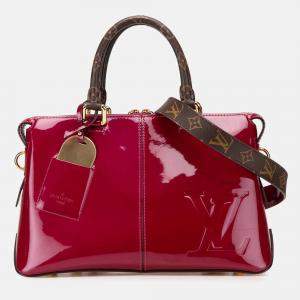 Louis Vuitton Red Vernis Miroir Satchel