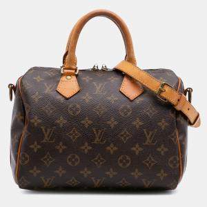 Louis Vuitton Brown Monogram Speedy Bandouliere 25