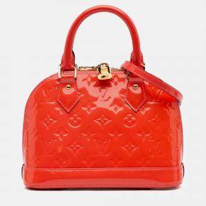 Louis Vuitton Red Monogram Vernis Alma BB Bag