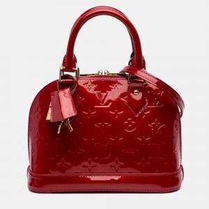 Louis Vuitton Red Monogram Vernis Alma BB