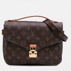 Louis Vuitton Brown Monogram Pochette Metis