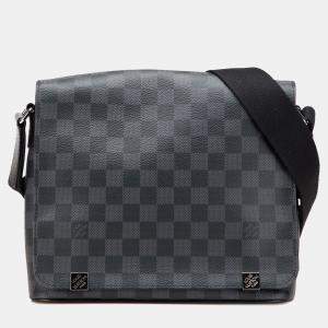 Louis Vuitton Black Damier Graphite District PM