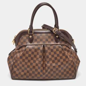 Pre Owned Louis Vuitton Damier Ebene Canvas Trevi GM Bag
