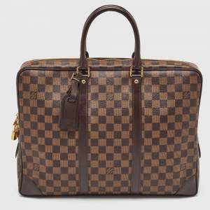 Louis Vuitton Damier Ebene Canvas Porte Documents Voyage GM Bag