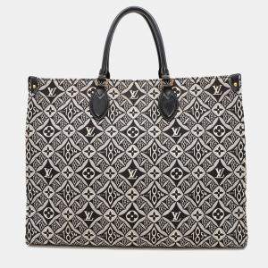 Louis Vuitton Onthego Noir Monogram / Jacquard Since1854 Size Gm