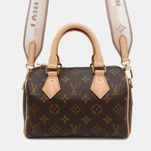 Louis Vuitton Speedy Bandouliere Red/Brown Monogram Size 20