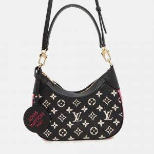 Louis Vuitton Bagatelle Nm Black/White/Pink Monogram Empreinte Leather