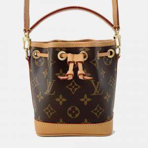 Louis Vuitton Nano Noé Brown Monogram Hand Bag