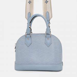 Louis Vuitton Alma Blue Nuage Epi Leather BB Hand Bag