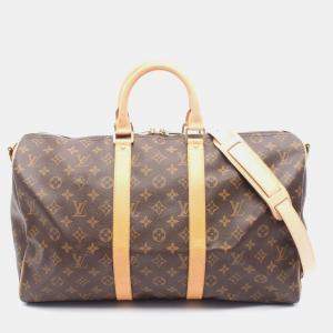 Louis Vuitton Keepall Bandouliere 45 Hand Travel Bag Luggage  Monogram
