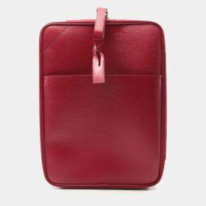 Louis Vuitton Pegase 55 Travel Bag Suitcase  Epi Leather Fuschia