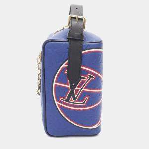 Louis Vuitton X Nba Cloak Dopp Kit Chain Handbag  Monogram Taurillon Blue