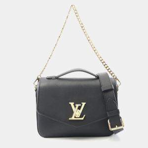 Louis Vuitton Oxford Lockme Chain Shoulder Handbag  Leather Noir