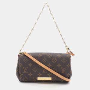 Louis Vuitton Favorite Pm Chain Crossbody Sholuder Handbag Clutch  Canvas