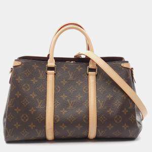 Louis Vuitton Soufflot Mm Shoulder Handbag  Monogram Canvas Brown