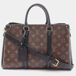 Pre Owned Louis Vuitton Soufflot MM Brown Monogram Canvas Shoulder Bag