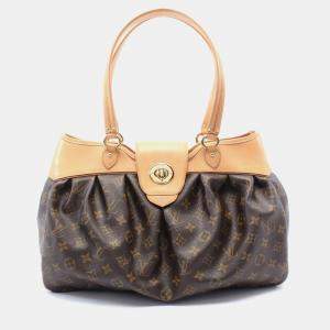 Louis Vuitton Boesi Pm Hand Bag Monogram Leather Brown