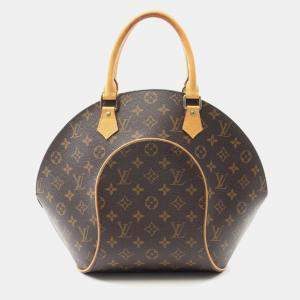 Pre Owned Louis Vuitton Ellipse MM Monogram Leather Shoulder Bag 