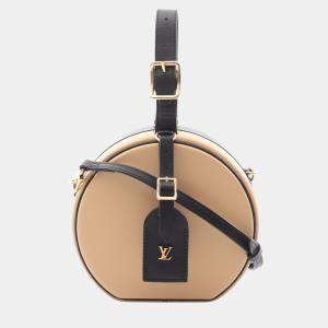 Louis Vuitton Petit Boite Chapeau Shoulder Handbag  Leather Beige Bk